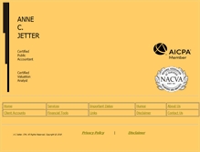 Tablet Screenshot of jettercpa.com